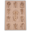 Pre Marked MDF Jharokha - Dashavtar