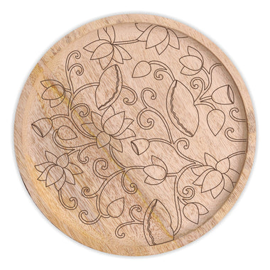 Pichwai Lotus Pre Marked Wall Plate