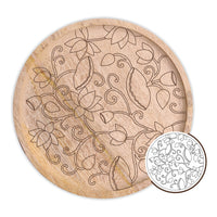 Pichwai Lotus Pre Marked Wall Plate