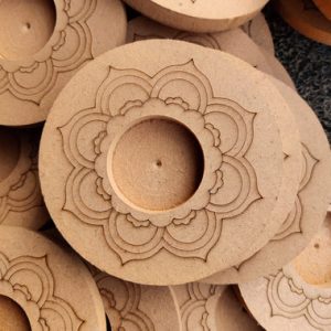 Pre Marked Round Mandala Tea Light Holder