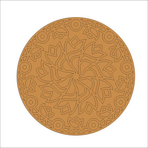 1 MDF Mandala Wall Art