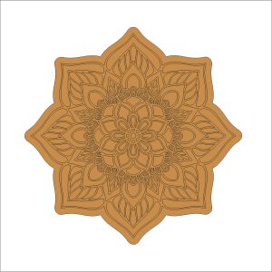 12 Mandala Art on MDF Board