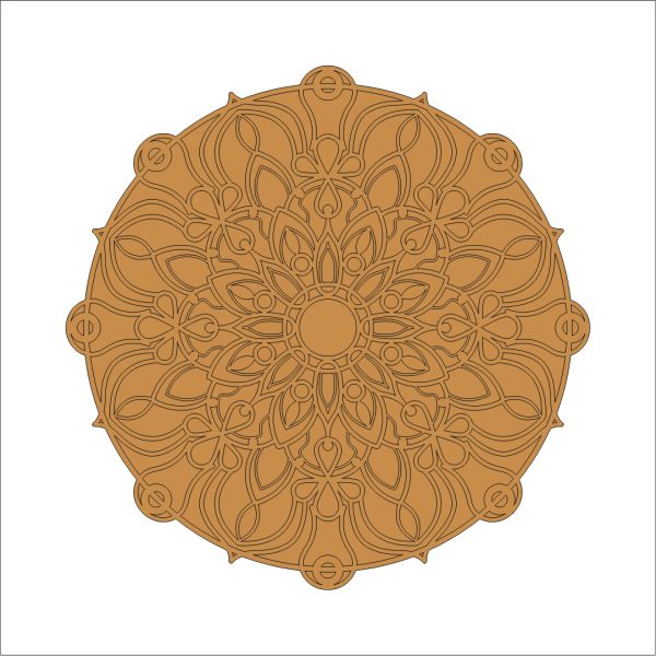 13 Mandala Art on MDF Board
