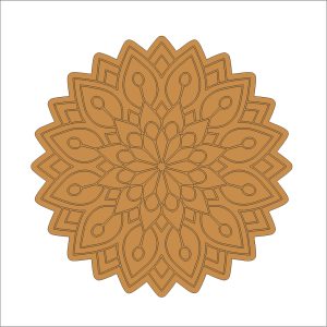 16 Mandala Art on MDF Board
