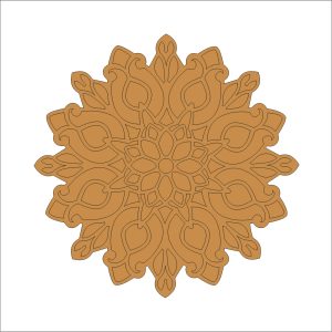 17 Mandala Art on MDF Board