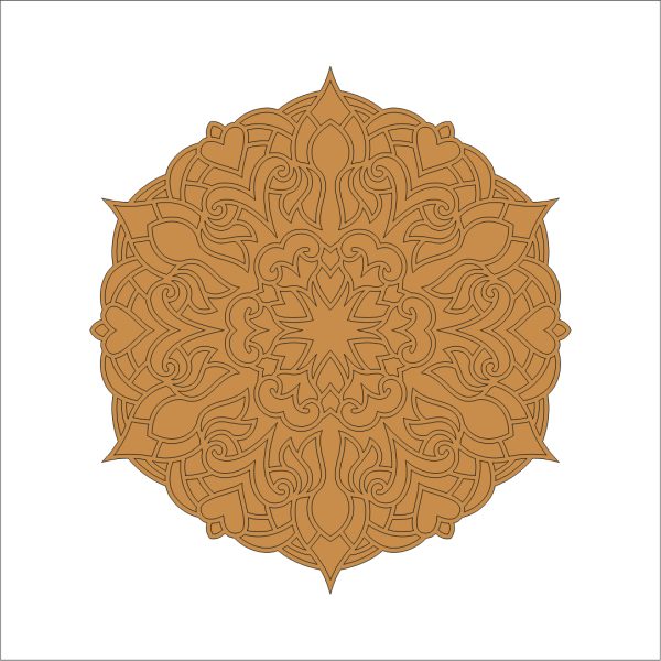 2 Mandala Art on MDF Board