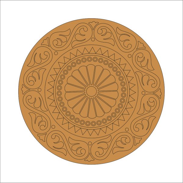 22 Mandala Art on MDF Board