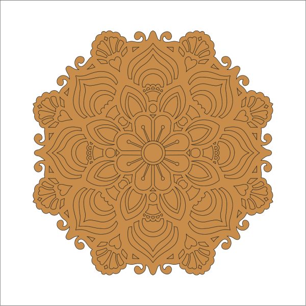 25 Mandala Art on MDF Board