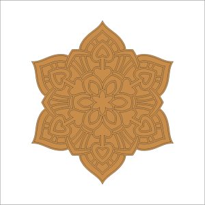 4 Mandala Art on MDF Board