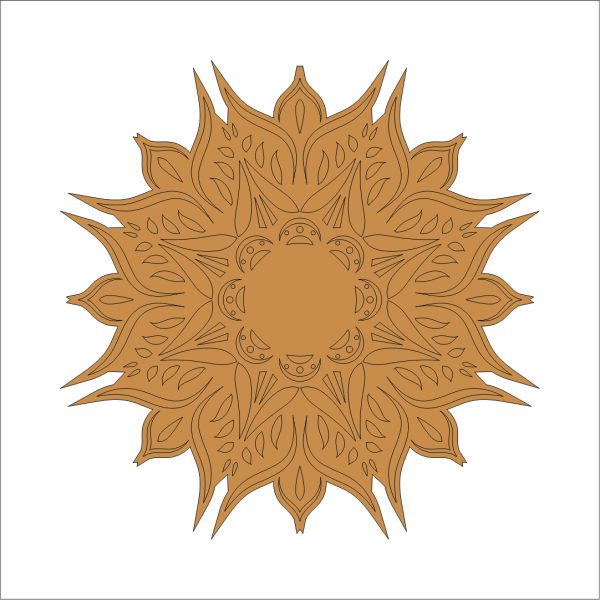 5 Mandala MDF Board