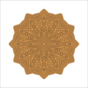 7 Mandala Art on MDF Board