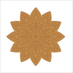 8 Mandala Art on MDF Board