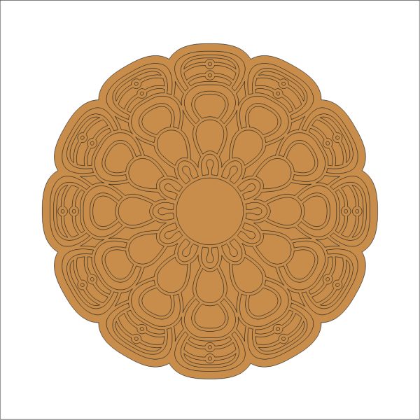 9 Mandala MDF Board