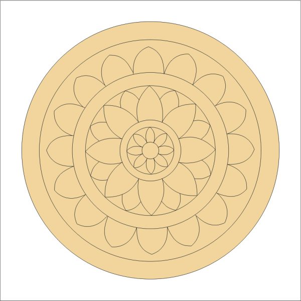 1 Mandala Art on MDF Board