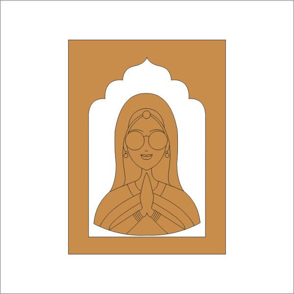 MDF Jharokha Frame for Home Décor & DIY Craft