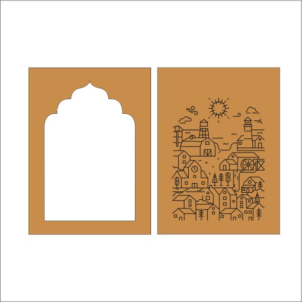 19 MDF Jharokha Frame for Home Décor & DIY Craft