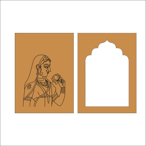 20 MDF Jharokha Frame for Home Décor & DIY Craft