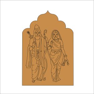 Lord Ram and Seeta Pre Marked base