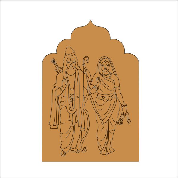 Lord Ram and Seeta Pre Marked base