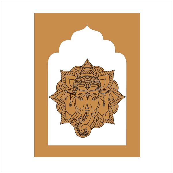 MDF Jharokha Frame for Home Décor & DIY Craft