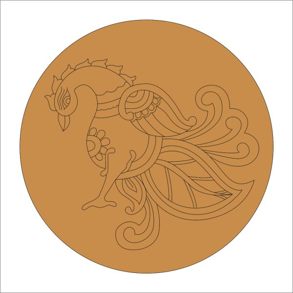 53 Peacock Pre Marked base