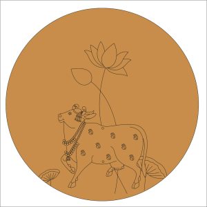 87 Cow + Lotus Pre Marked base