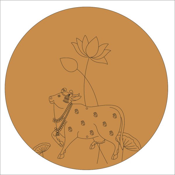 87 Cow + Lotus Pre Marked base