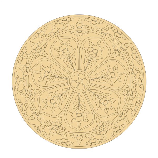 9 Mandala Art on MDF Board
