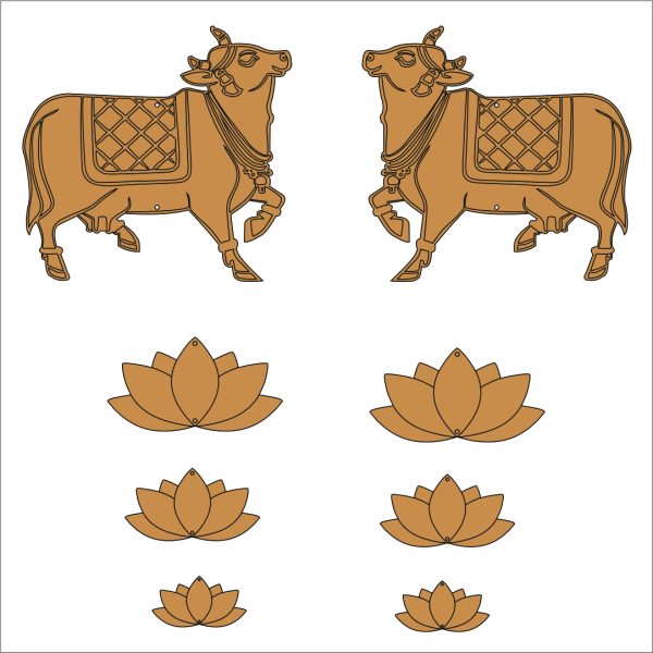 Lotus + cow Pre Marked base