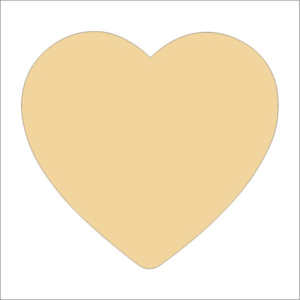 Heart Shape Pre-marked bases