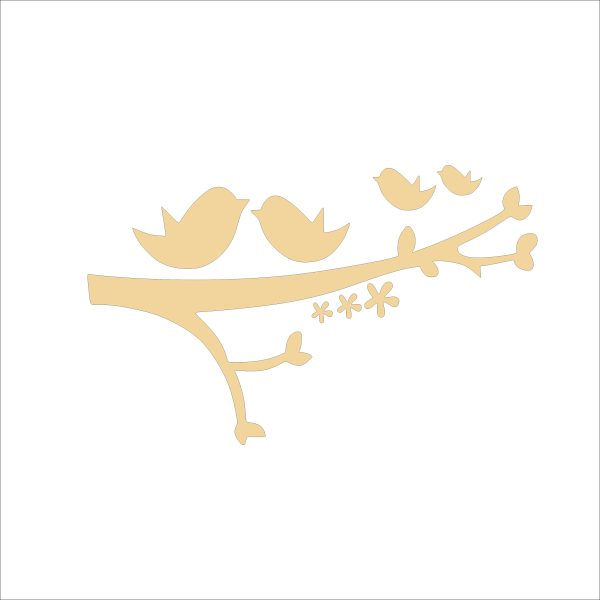 12 Bird mdf cutout