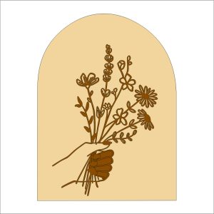 26 Flower Half Round Pre-marked Bases