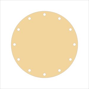 Multiple Round MDF per-marked base