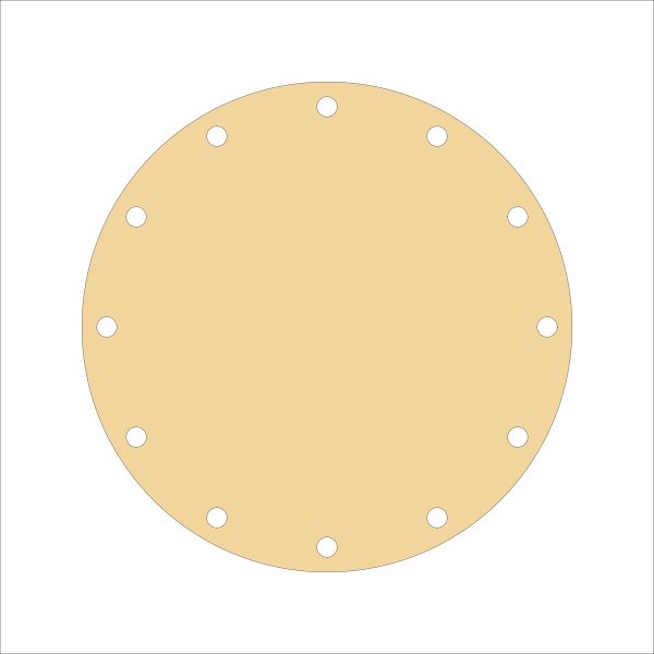 Multiple Round MDF per-marked base